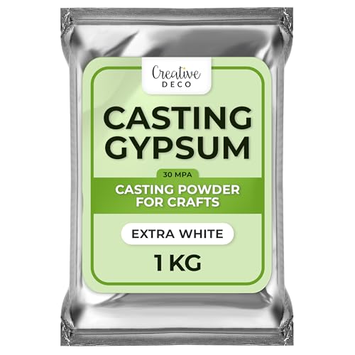 Image of Creative Deco Plaster | 1 kg | Casting Compound | Extra White Foundry Powder | Plaster for Casting & for Modeling Crafts | Odorless