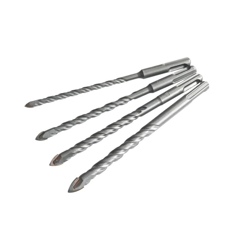 Set di 5 punte for trapano for muratura SDS Plus da 160 mm con punta in carburo 6/8/10/12, for for vetro, ceramica, piastrelle e calcestruzzo(12mm)