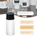 ALWSCI Storage Vial, Clear Liquid Sampling Sample Glass Thread Bottles, Capacity 10 ml (1/3 OZ) with 18-400 Black Screw cap, PE Liner, Pack of 100