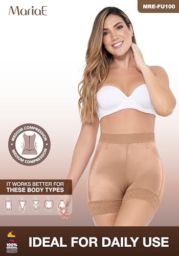 MARIAE FU100 Colombian Faja Short Tummy Control Shapewear Fajas Colombianas Moldeadoras Levanta Cola para Vestidos2