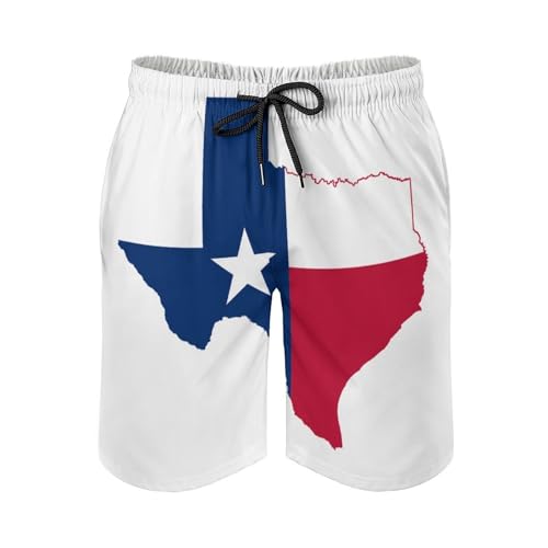 Puerto Rico Flag Men's Shorts Casual Elastic Waist Drawstring Summer Beach Shorts2