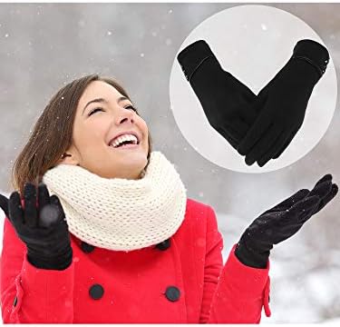 Patelai 3 Pairs Womens Gloves Winter Touchscreen Texting Phone Windproof Gloves Warm Fleece Lined Cold Weather - Image 6