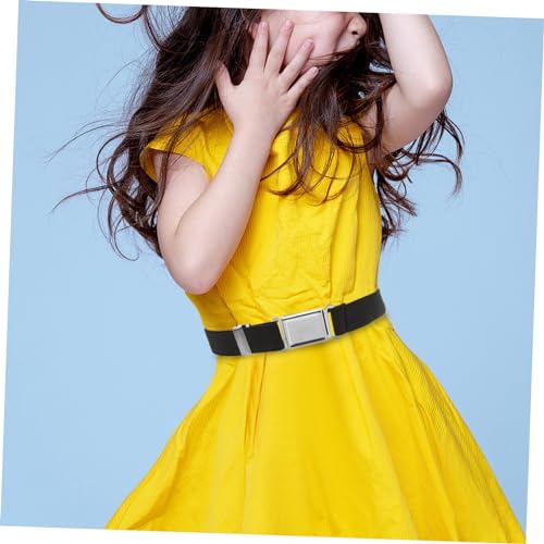 PartyKindom 2pcs Magnetic Buckle Waist Belt for Adjustable Elastic Stretch Waistband for Boys and Lightweight Uniform Accessory Comfortable Fit for School and Daily Wear3