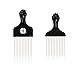 Folansy 5 Pcs Afro Comb Metal African American Pick Comb Hairdressing Styling Tool Hair Pick for Hair Styling black