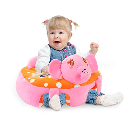 Baby Sofa Infant Support Seat Learning Sitting Chairs for Babies Bouncer Soft Elephant Plush Floor Seats Suitable for Play Infants Tummy Time Pre-Kindergarten