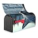 Arctic Prowler Mailbox Cover for Outdoor Decor Magnetic Strips Unique and Practical Design for All Seasons 25.5x21 in