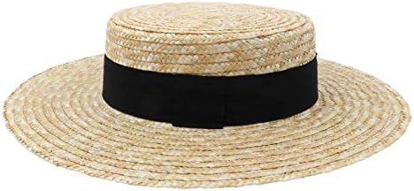 Chapeau Mini Canotier En Paille Italienne Ancienne Taille 57 - Pour Modiste - Occasion