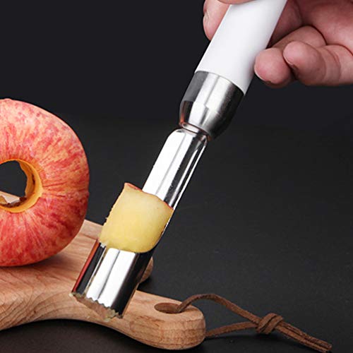 Escorredor de frutas em aço inoxidável UPKOCH Apple Corer de abacaxi para cantos de frutas e vegetai