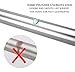 BRIOFOX Shower Curtain Rod 43-73 Inches, Never Rust and Non-Slip Spring Tension Rod for Bathroom, Polished 304 Stainless Steel