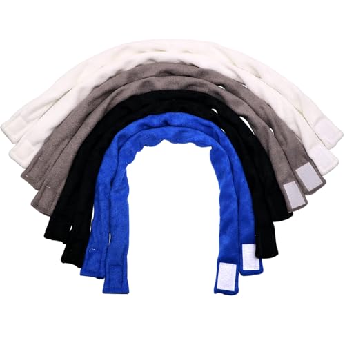 Colar mastigável sensorial, pacote com 8 colares mastigáveis de tecido felpudo para meninos e menina