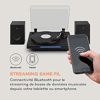Auna Platine Vinyle Bluetooth, Tourne Disque Vinyle USB avec Haut parleur, Tourne-disques Audio Vinyle 33 tours, Chaine… - Les Beatles, Paul McCartney, John Lennon, RIngo Starr, George Harrison Auna Platine Vinyle Bluetooth, Tourne Disque Vinyle USB avec Haut parleur, Tourne-disques Audio Vinyle 33 tours, Chaine… – Image 4