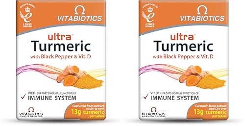 Image of Vitabiotics Ultra Turmeric and Black Pepper Capsules (Pack of 2)