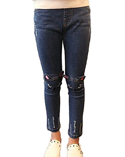 Mädchen Jeans Kinder Hose Legging Stretch Röhrenjeans Jeanshose...