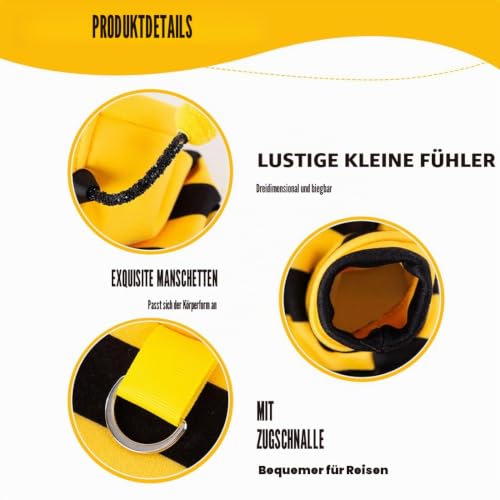 Haustierkostüm, Kostüme für Hunde, Biene Halloween Kostüm, Haustier-Pyjama, Haustier-Outfit, Lustiges Kostüm für Hund, Katze, für Jede Party, Halloween, Weihnachten, Mehrfarbig