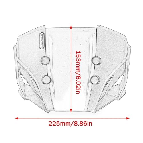Déflecteur de pare-brise moto réglable CB650R contre la fatigue - 4