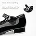 Stelle Tap Shoes for Girls Boys Patent Leather Detachable Bow Dance Shoes(Toddler/Little Kid/Big Kid)(Black,9MT)