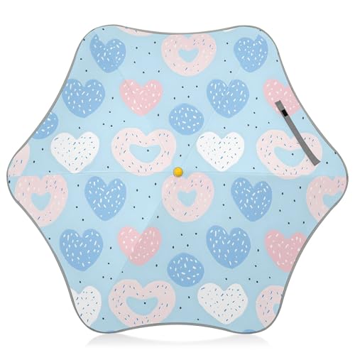 Paraguas para niños ALAZA infantil de ballenas con mango de fácil agarre y diseño compacto seguro