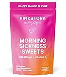 Pink Stork Morning Sickness Sweets: Mango Ginger Flavor, USDA Organic Hard Lozenges + Vitamin B6 to Relieve Nausea, 30 Individually Wrapped Hard Sweets