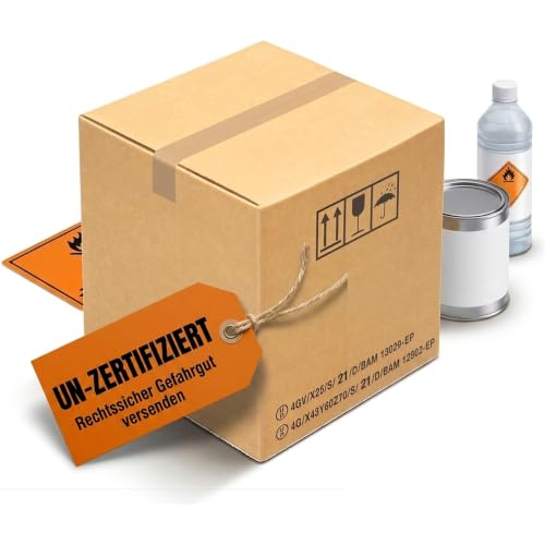 KK Verpackungen Gefahrgutkartons 390 x 390 x 430 mm, 2-wellig, 10 Stück