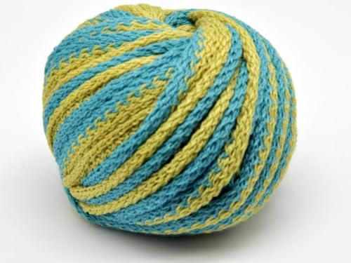 Plassard Spiral Wool Shade 665 (Green and Blue Tones) 1 Ball