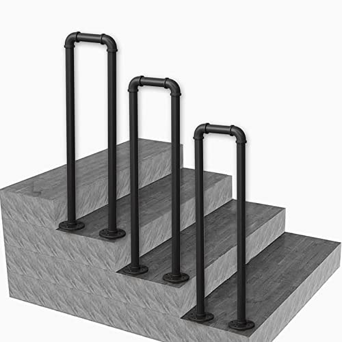 Barandilla moderna de seguridad antideslizante para interiores, pasamanos de metal en forma de U, barandilla antideslizante en forma de U (100 cm)