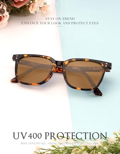 Image of ANYLUV Womens Sunglasses Polarized Sunglasses for Women, Trendy Woman Polarized Ultraviolet Protection Travel