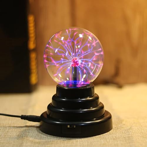 Science Toy Touch Sensitive Electric Nebula Lightening Ball for Kids - Plasma Globe for Parties & Decorations - Amazing Gift (3 Inch)