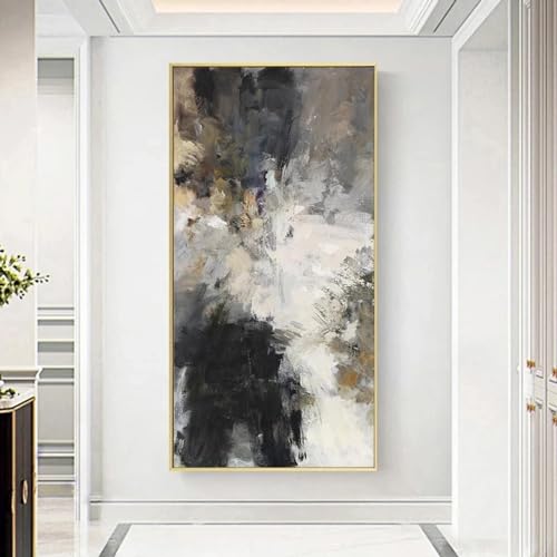 Affiche murale abstraite grand format pour valoriser un couloir sombre ou etroit