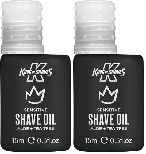Image of King Of Shaves Sensitive Shaving Oil For Men, For A Close and Comfortable Shave, Suitable for All Skin Types, Shave Oil For Men 15ml (Pack of 2)