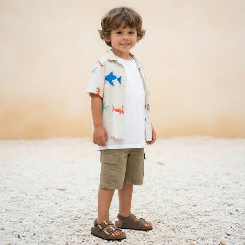 K KomForme Toddler Boy Girl Sandals, Khaki, Size 11 Little Kid by K KomForme - Used condition - Image 3