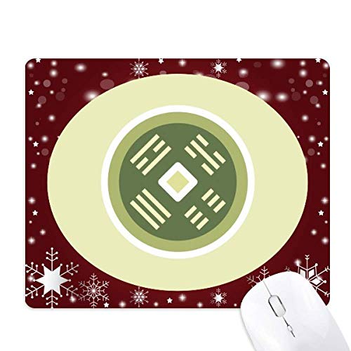 Tapis de souris cuivre liquide haute précision avec motif flocon de neige d'hiver