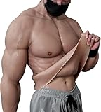YZFQMXQK Silicone Muscle Suit Realistic Fake Muscle Costume Male Chest with Arms for Cosplay Halloween Props,Color2,L