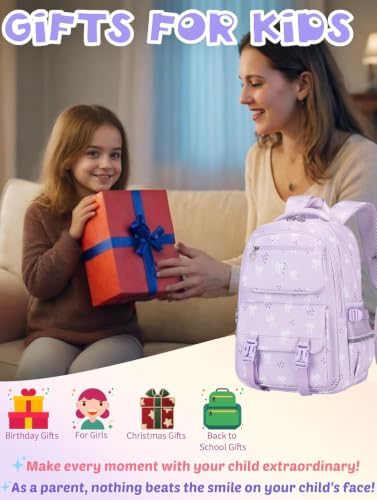 Joyfulife 3Pcs Bow Backpack for Girls Backpack with Lunch Box Cute Teen Kids Bookbags Set Elementary Kindergarten Preschool middle School Bags for girls - image 7