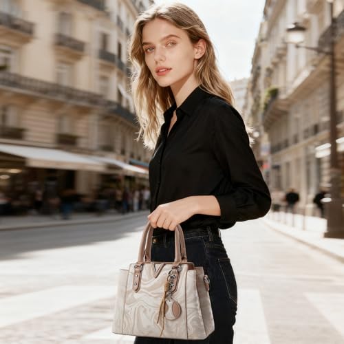 Bolso tote medio de mujer NICOLE & DORIS con 3 compartimentos miniatura 2