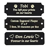 3" W x 1" H | Custom Engraved Brass Name Plates with Adhesive, Made in USA, Personalized Memorial Pl