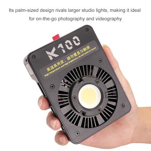 Image of GOWENIC 100W LED Video Light, 2800K 6800K Bi Color Photography Light with 9 Scene Modes and Dual Cooling System, for Portrait Product Cinematic Content Creation