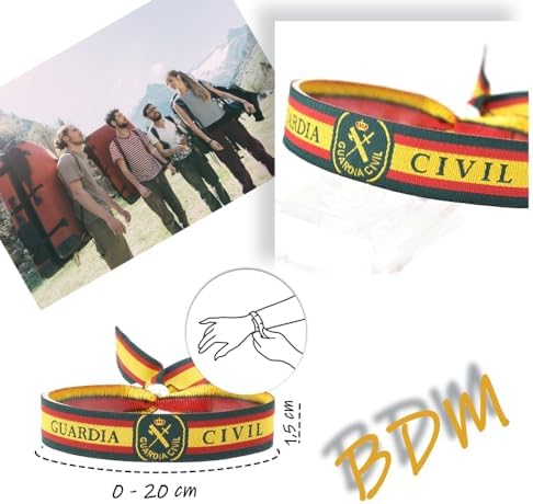Pulsera verde Guardia Civil con escudo 41TSB2+qLgL. AC SR38. SL1000