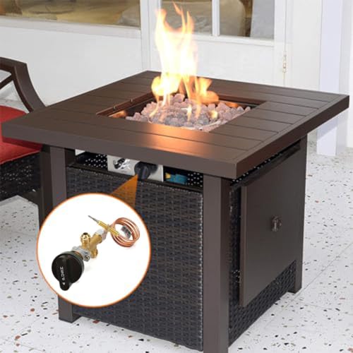 Aurumium Kit de vanne de contrôle de gaz en laiton basse pression 12 PSI avec thermocouple de 600 mm, convient pour le remplacement du chauffage du feu de cheminée, grill – vue 8