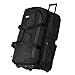 Olympia 8 Pocket Rolling Duffel Bag (33 inch, Black/Gray)