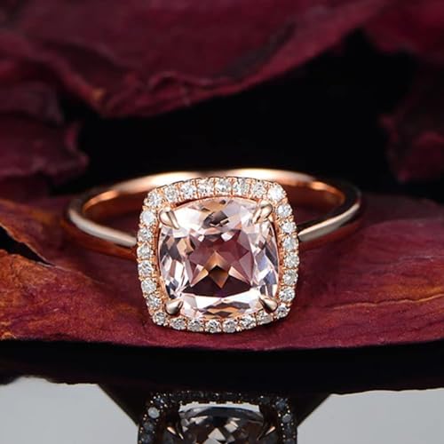 Bague zircon AAA carrée le cadeau parfait en argent ajustable - 4