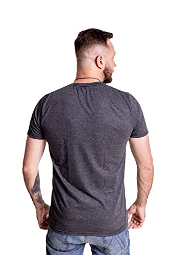 Kit 6 Camisetas Manga Curta Masculina by Zaroc (Preta, Azul Escuro, Bordô, Cinza, Chumbo, GG)