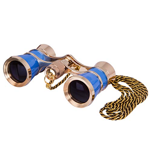 Levenhuk Broadway 325C Blue Wave Opera Glasses â€“ Theater Binoculars with Removable Chain