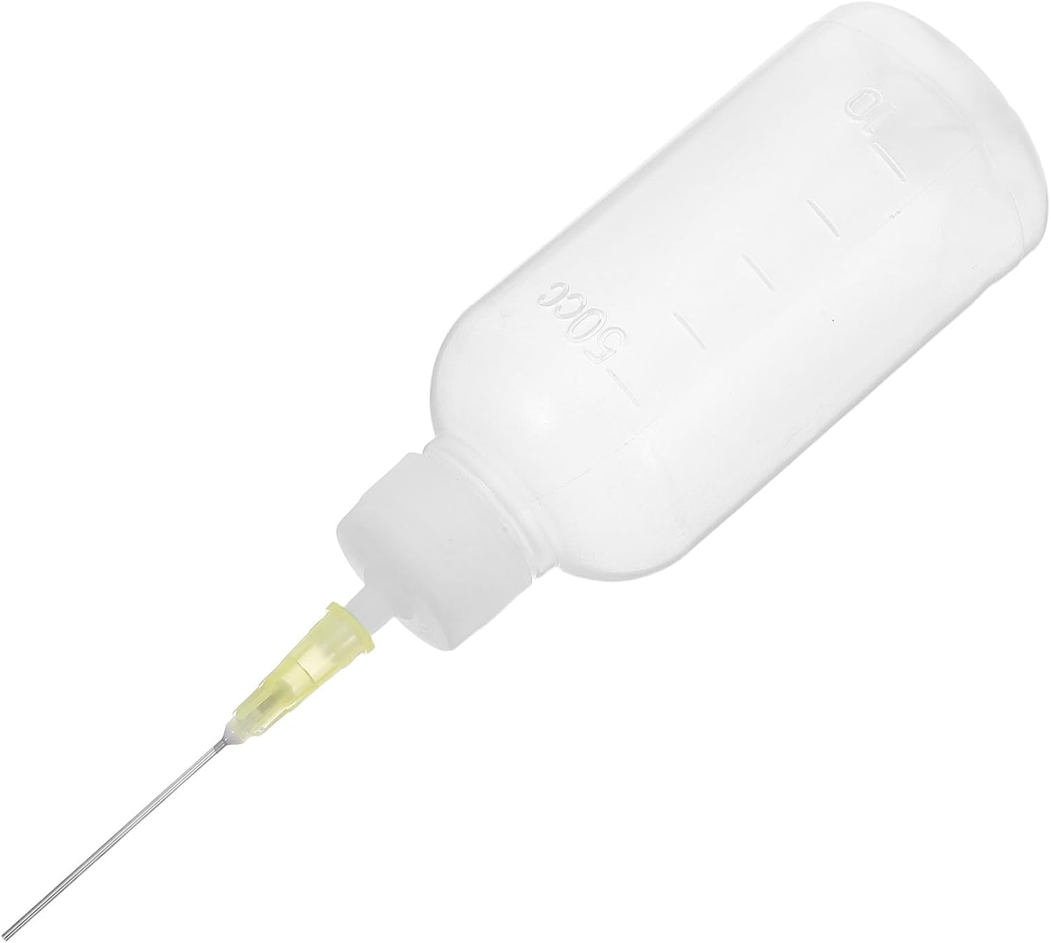DOITOOL Needle Tip Applicator Bottle 15pcs Plastic Squeeze 50ml for Liquids | Fine Tip Dispensing, Stainless Steel Nozzle, Model Making and Handmade Projects