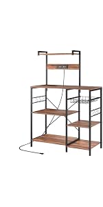 Amazon.co.jp: CJMM キッチンラック レンジ台 2口コンセント付き