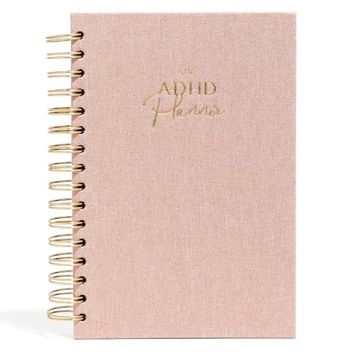 The TDAH Planner - agenda diária e semanal sem data para pessoas desorganizadas, rastreador de hábitos, registra emoções e humor, objetivos acadêmicos, estrutura e foco para cérebros