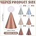 48Pcs Mini Boho Birthday Party Hats for Stuffed Animals 3Inch Adjustable Cone Caps with DIY Pom Poms Colorful Neutral Mini Party Hats Pets Dolls Kids Small Boho Birthday Decorations Kit for Holidays