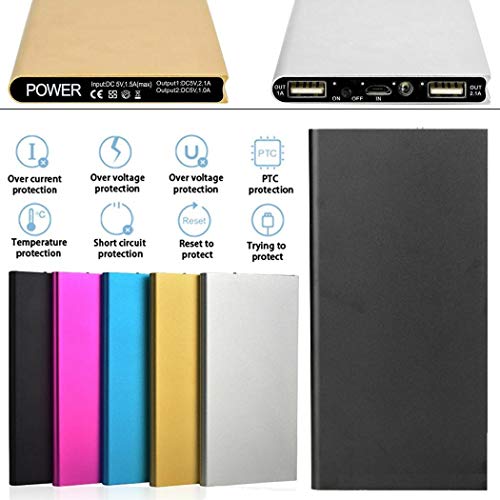 Karusale Ultra Thin 20000Mah Portable External Battery Charger Power Bank For Cell Phone (Black) #TOP4