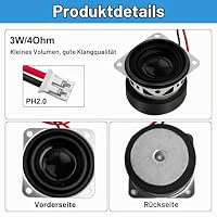 iwui Ersatz Lautsprecher 40mm 3W 4Ω Mini Lautsprecher – Ansicht 3