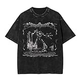 Slightly Vintage Oversized T Shirt Stoopid Summer Casual Tee Crew Neck Short Sleeves T-Shirts for Mens Womens X-Large