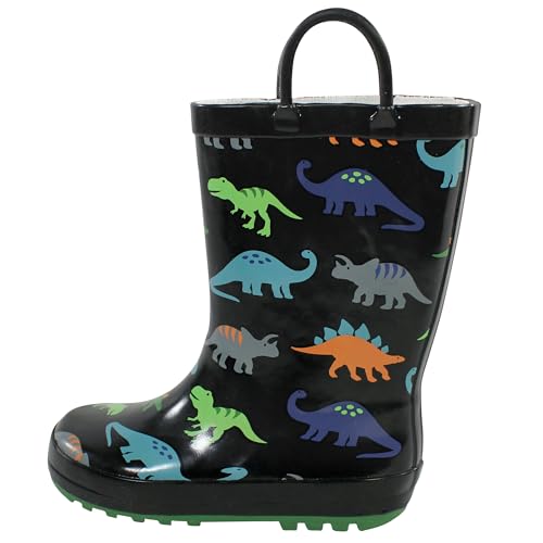 The Best Rain Boots for Toddler Boys: Keep Them Dry! 12 Hudson Baby Unisex Rain Boots, Dinosaurs, 4 Toddler